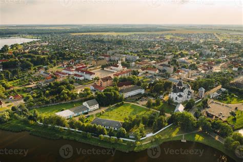 Top view of the summer city of Nesvizh. Belarus 39911887 Stock Photo at ...