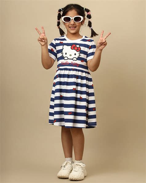Hello Kitty Printed Regular Fit Dress For Girls – Kidsville