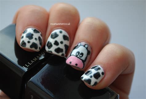 In SAMazement: Cow Print Nail Art Tutorial