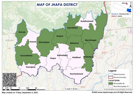 Jhapa | Maps of Nepal