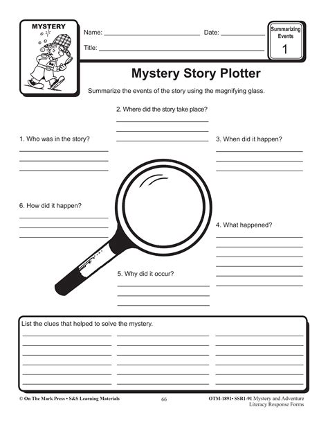 English worksheets: Elements of a Mystery - Worksheets Library