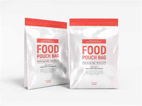 Free Glossy Food Pouch Mockup Psd