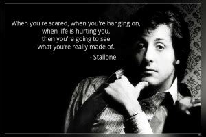 When You Re Scared Rocky... Balboa Quotes Matte Finish Poster Paper ...