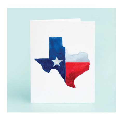 State Of Texas Outline Boxed Greeting Card Set | Berings