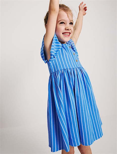 Buy Pure Cotton Striped Dress (2-10 Yrs) at Marks & Spencer