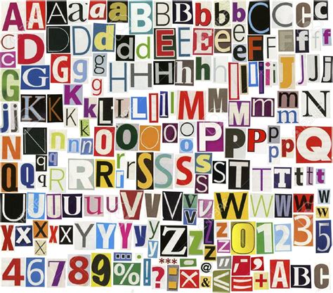 Magazine Letters Printable - Printable Board Games