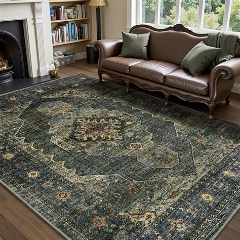 Amazon.com: Olive Green 5x7 Area Rugs for Living Room Bedroom Rug ...