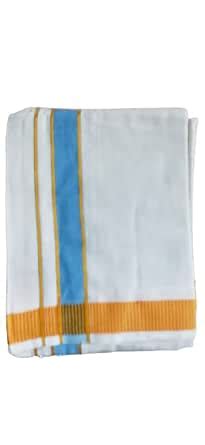 Cotton pancha, white colour (Jai Chandra Collection) : Amazon.in: Home ...