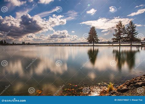 Landscapes of Lake Tapps Park in Spring Stock Image - Image of national ...