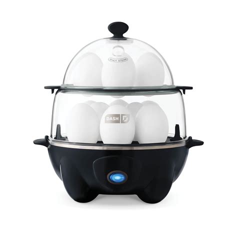 DASH Deluxe Rapid Egg Cooker for Hard Boiled, Poached, Scrambled Eggs ...