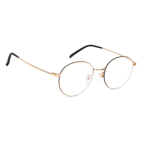 Buy Gold Black Full Rim Round John Jacobs SG Essentials JJ E12513AF-C2 ...