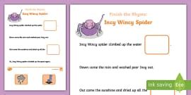 Finish the Rhyme: Humpty Dumpty Worksheet (teacher made)