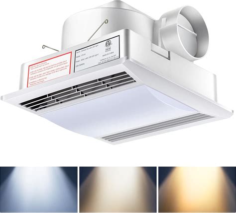 Buy Bathroom Exhaust Fan Shower Ceiling Ventilation with LED Light ...