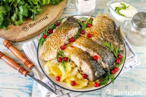 Как сделать карпа в сметане в духовке