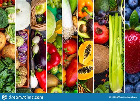 Colorido De Frutas Y Verduras Foto de archivo - Imagen de verde ...