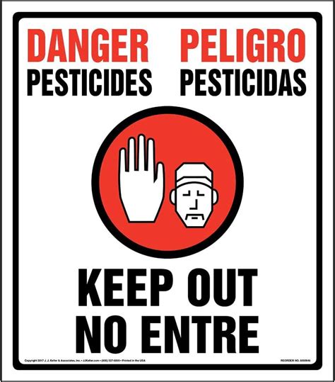 J.J.Keller&Associates,Inc. Danger: Pesticides, Keep Out, No Entry Sign ...