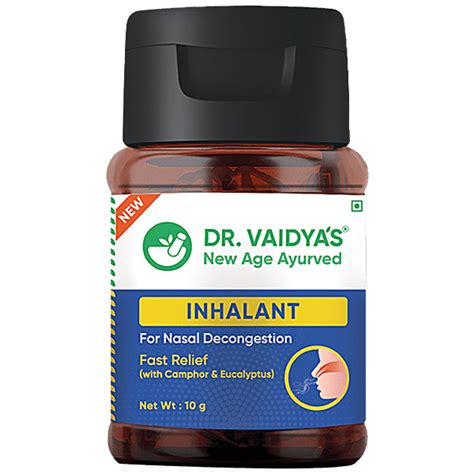 Buy Dr. Vaidyas Inhalant - Camphor & Eucalyptus, Provides Relief From ...
