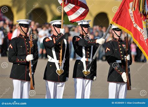 Marine Corps Color Guard editorial stock image. Image of corps - 4538409