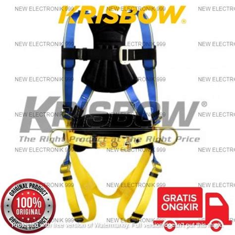 Jual Krisbow Harness Full Body Dengan Sabuk Pengaman - Biru/kuning ...