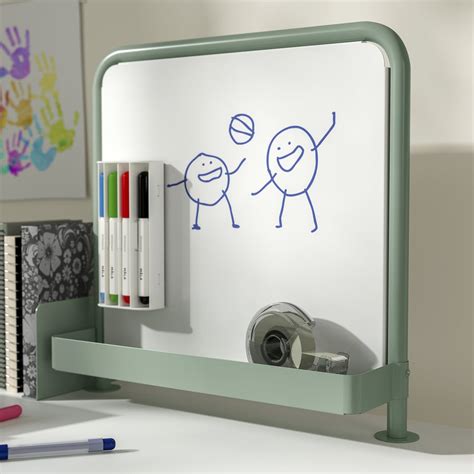 RELATERA whiteboard/magnetic board, light grey-green - IKEA