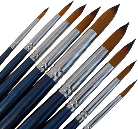 Amazon.com: Artist Round Paint Brushes - Professional Quality Golden ...