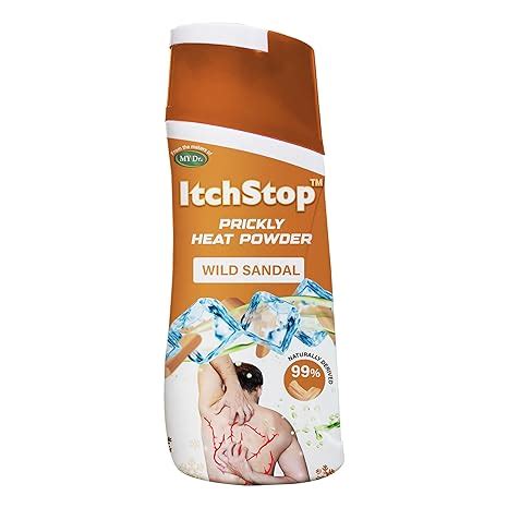 ItchStop Prickly Heat Powder – Wild Sandal 185g – Controls Sweat, Skin ...