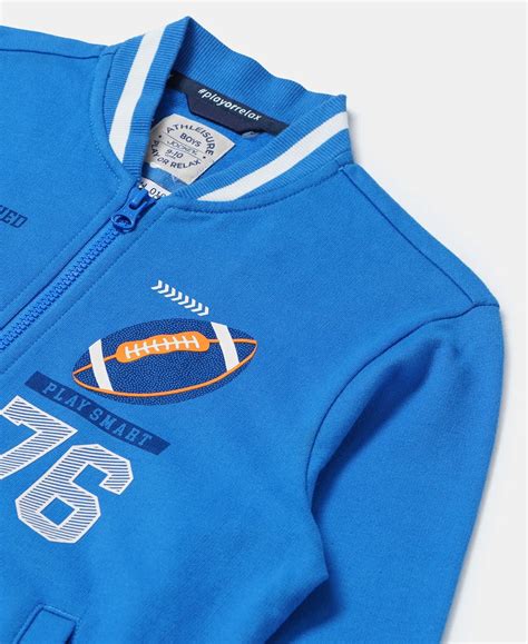 Buy Boy's Super Combed Cotton French Terry Graphic Printed Jacket ...