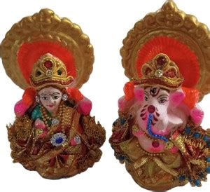 orsop Laxmi Ganesh Statue Mitti Cool Terracotta | Clay Ganesh Laxmi ...