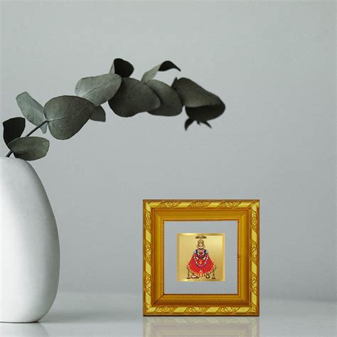 DIVINITI 24K Gold Plated Khatu Shyam Photo Frame For Home Decor, Offic ...