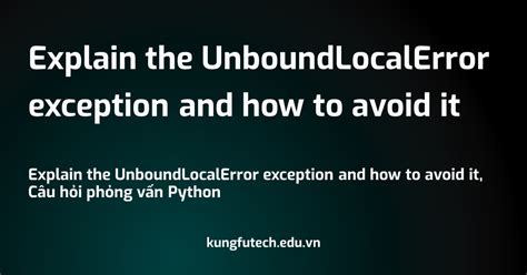 Image result for Unbound Local Error Python