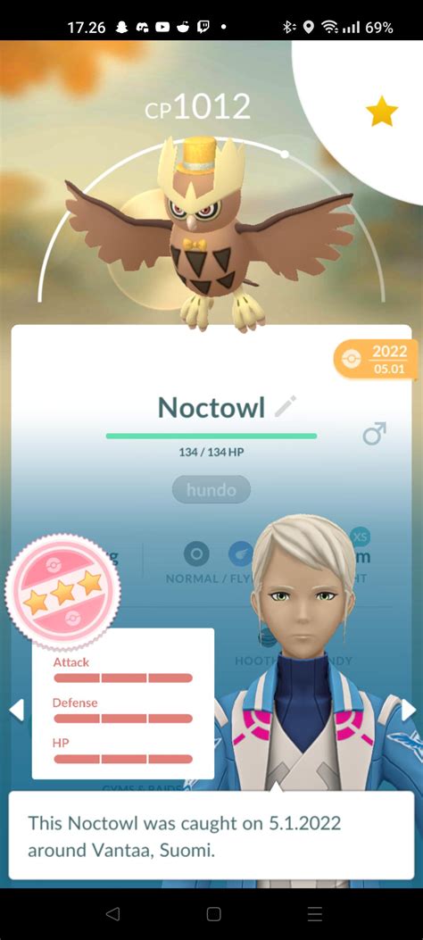 I'm glad they allowed the new year's hoot hoot to evolve : r/pokemongo