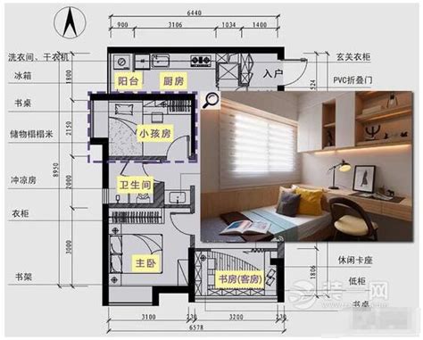 欧式住宅三室两厅效果图+户型图+CAD图纸下载 - 易图网