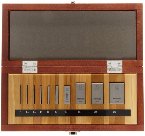 Mitutoyo Steel Rectangular Micrometer Inspection Gage Block Set, ASME ...