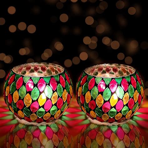 Morrocan Mosaic Tealight – The Purple Tree
