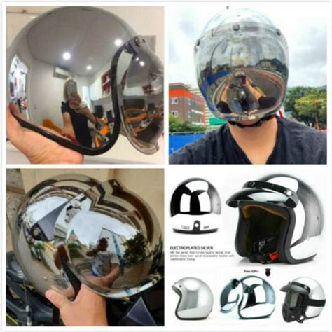 Premium Silver Chrome Helmet – PerfenQ