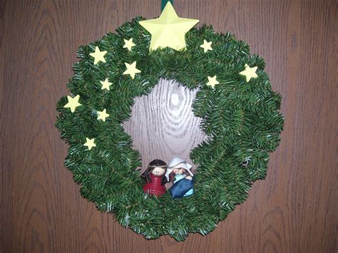 Nativity Wreath DIY 的图像结果