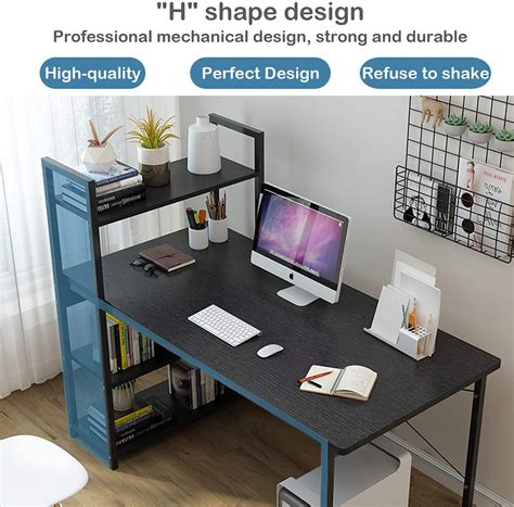 Computer Table Home Office Large Desk, 110 * 60cm Gaming Table Study ...