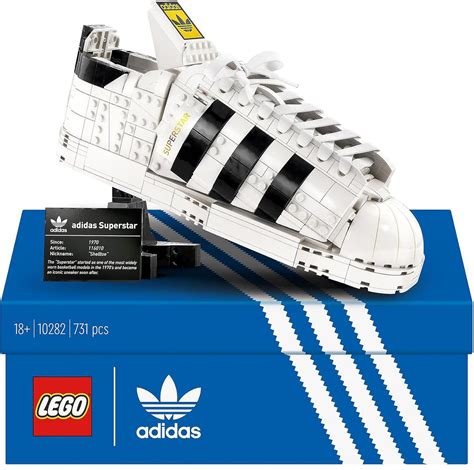 LEGO Adidas Originals Superstar 10282 Building Kit (731 Pcs),Multicolor ...