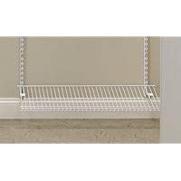 ClosetMaid 2846 ShelfTrack Ventilated Wire Shoe Shelf Kit, 3-Foot ...