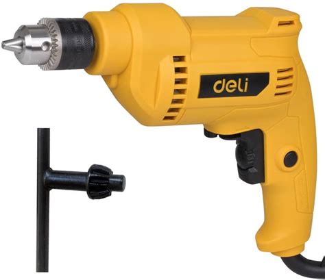 Deli DL-DZ10-E3 500W Corded Electric Drill 0-3300RPM No-Load Speed 220 ...