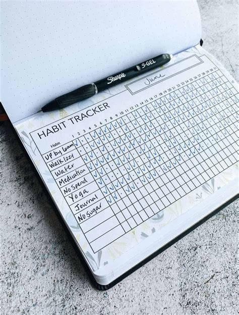 Bullet Journal Habit Tracker Printable + 50 Habit Tracker Ideas - Hey, Donna!