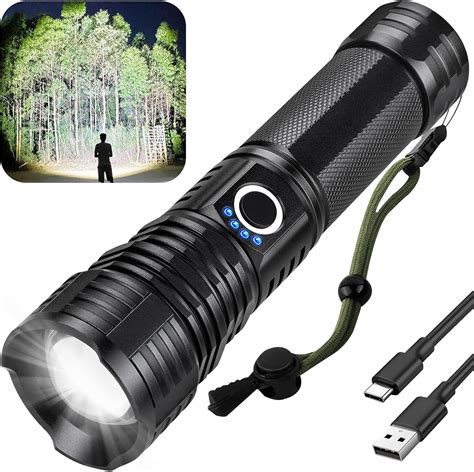 Rechargeable LED Flashlights, 990000 High Lumens Super Bright ...