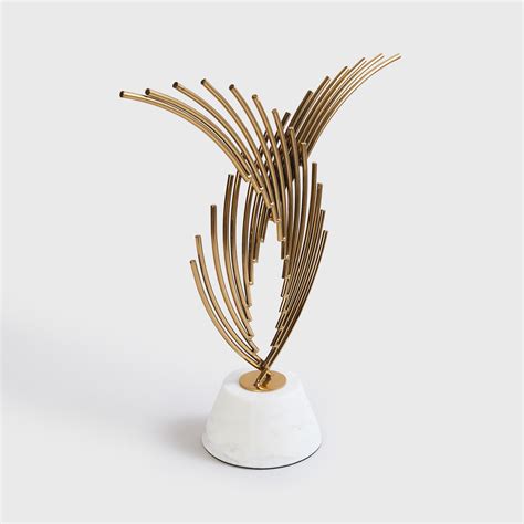 Buy Eternity Berlin Marble Fern Table Accent with Marble Base from Home ...