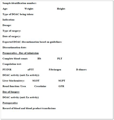Residual Direct Oral Anticoagulant Activity in the Preoperative Setting ...