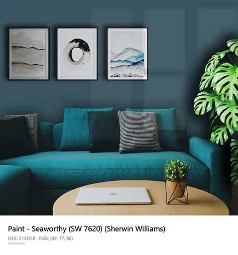 Sherwin Williams Seaworthy (SW 7620) Paint - color codes, matching ...