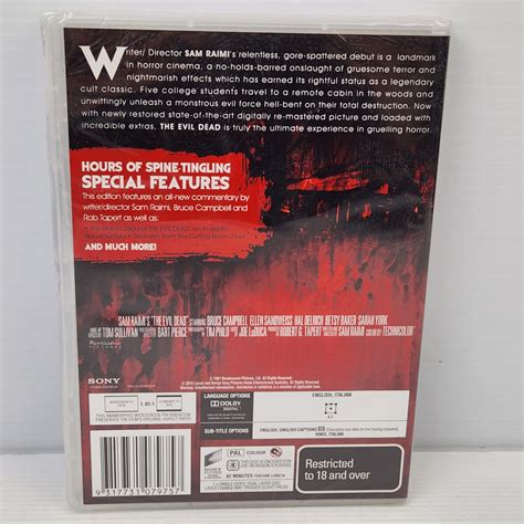 The Evil Dead DVD Movie 1981 Dir. Sam Raimi Bruce India | Ubuy