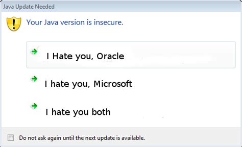 Image result for Oracle Java Always Allow In