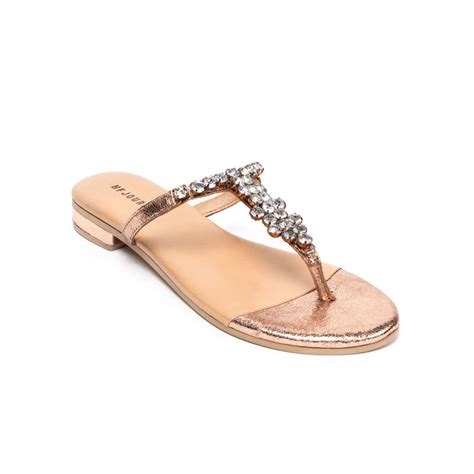 Buy HF Journey Diamond Rose Gold Flats Online