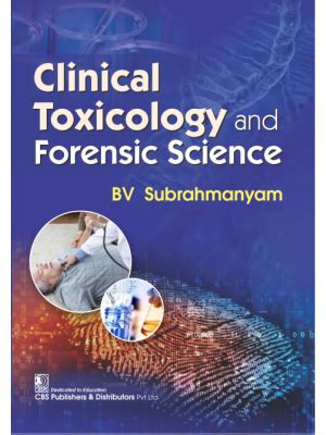 Clinical Toxicology and Forensic Science 1st/2024 by BV Subrahmanyam ...