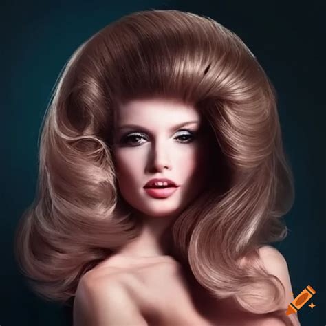 Very big bouffant hairstyle on Craiyon